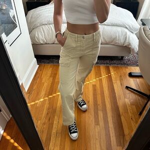 Zara Women’s Tan/Cream Cargo Pants